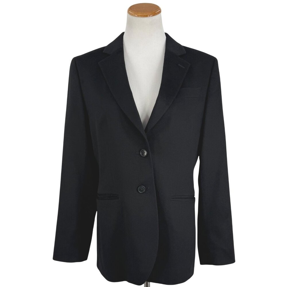 Brooks Brothers Loro Piana Black Italian Luxury Cashmere Blazer Jacket Workwear - Picture 4 of 16